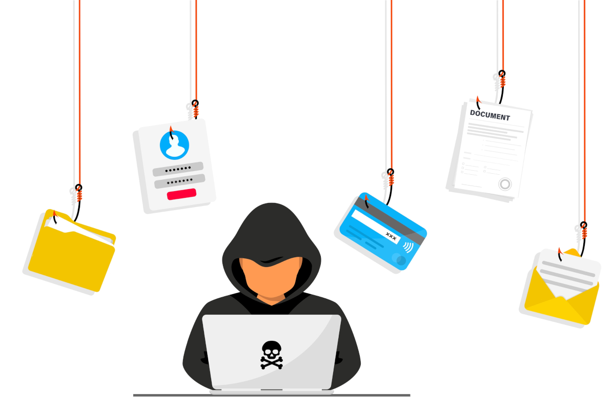 Hacker,And,Cyber,Criminals,Phishing,Stealing,Private,Personal,Data,,User